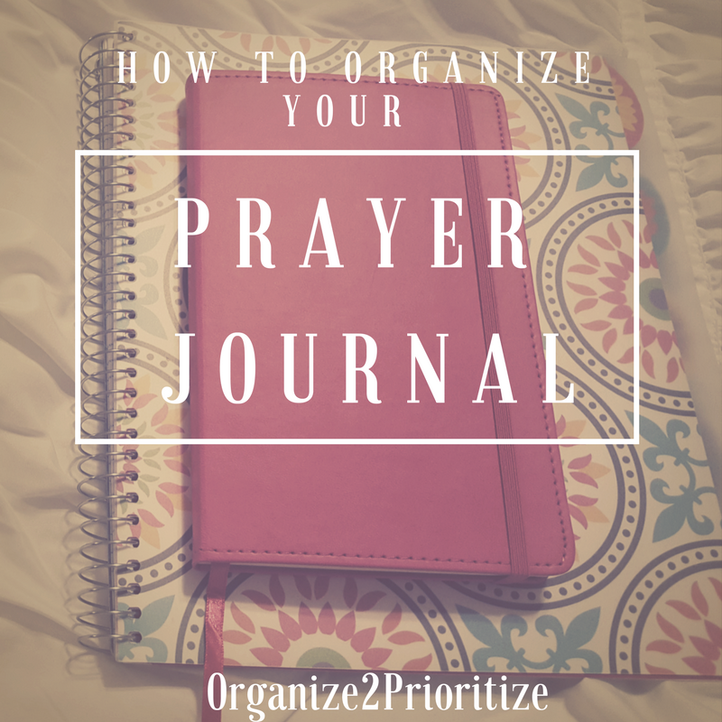 Prayer Journal | Organize2Prioritize
